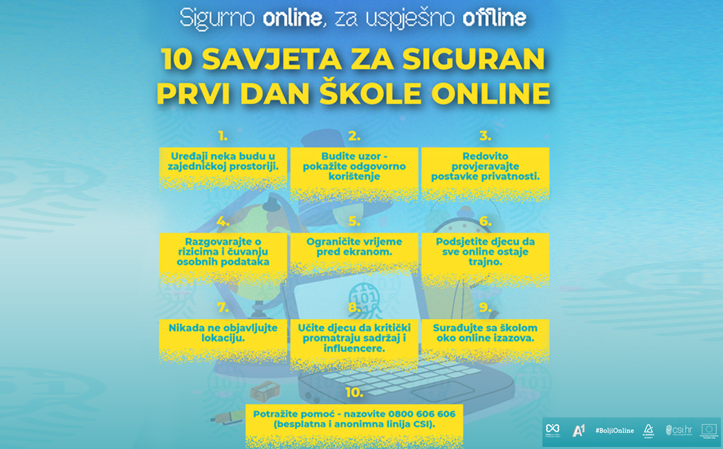 10 savjeta za siguran prvi dan škole na internetu