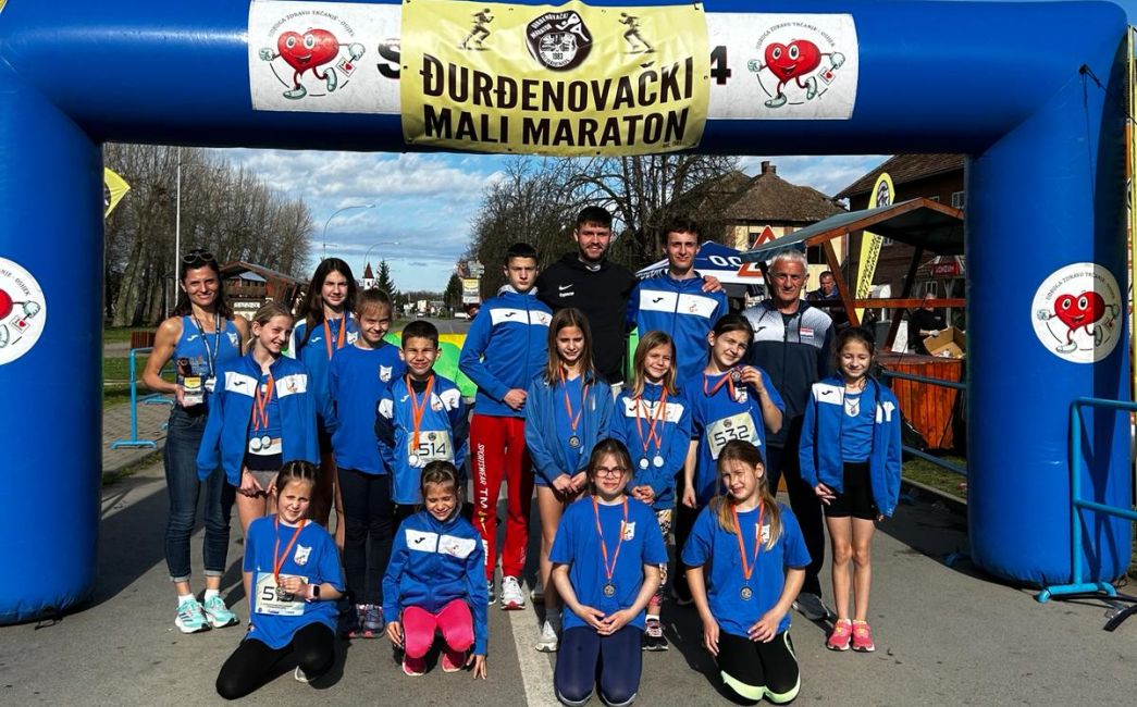   Atletičarima 'Marsonije' devet medalja malog maratona u Đurđenovcu