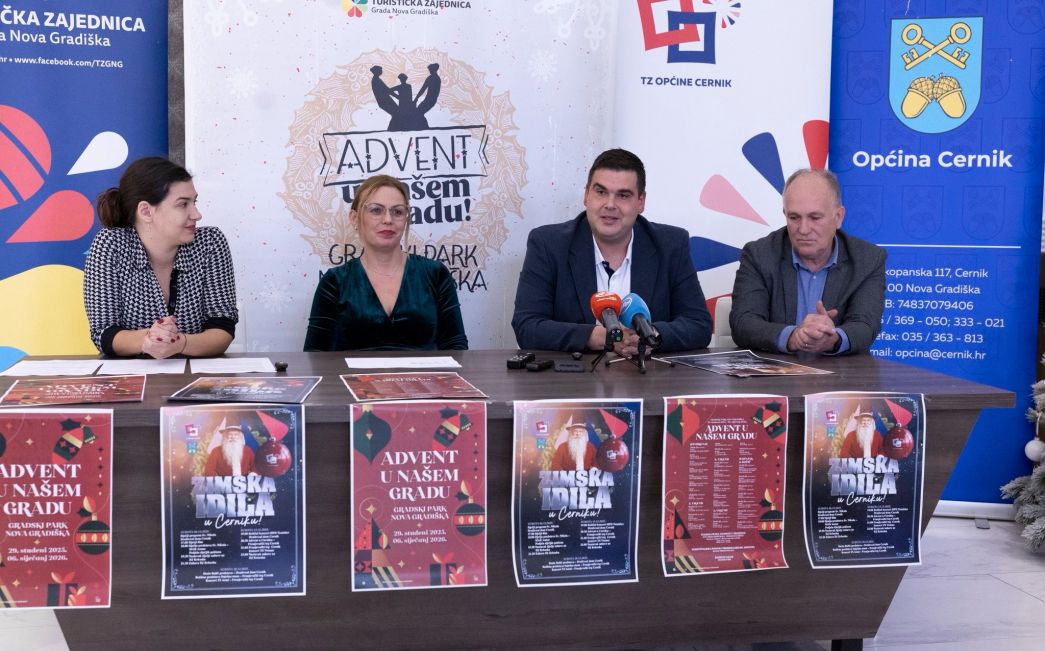 Najavljena zajednička adventska čarolija u Novoj Gradiški i u Cerniku